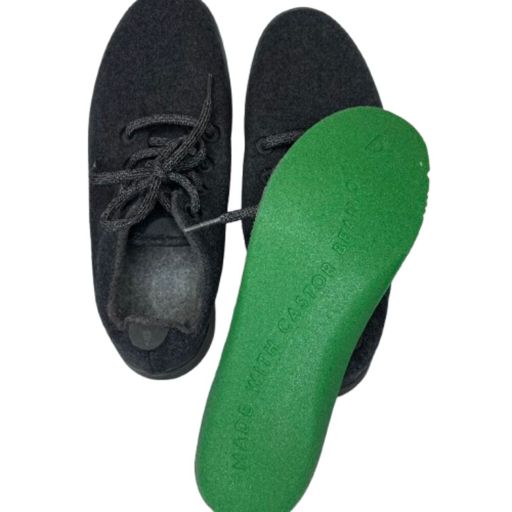 Allbirds Wool Runners Women’s Black Charcoal Merino Sneakers Size 9 - Picture 3 of 7